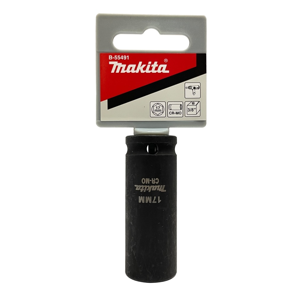 ลูกบล็อก MAKITA B 55491 รุ่นยาว Impact 3 8 นิ้ว ขนาด 17x63 mm 