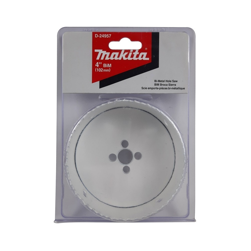โฮลซอ MAKITA D 24957 BIM 4 ขนาด 102 มม  โฮลซอ MAKITA D 24957 BIM 4 ขนาด 102 มม