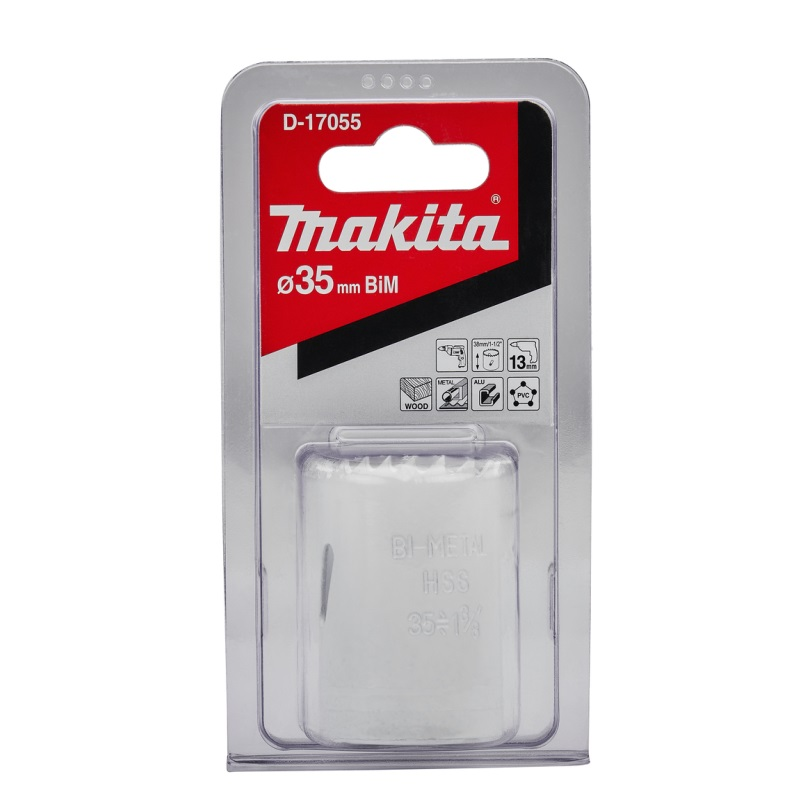 โฮลซอ MAKITA D 17055 BIM  ขนาด 35 มม  โฮลซอ MAKITA D 17055 BIM  ขนาด 35 มม