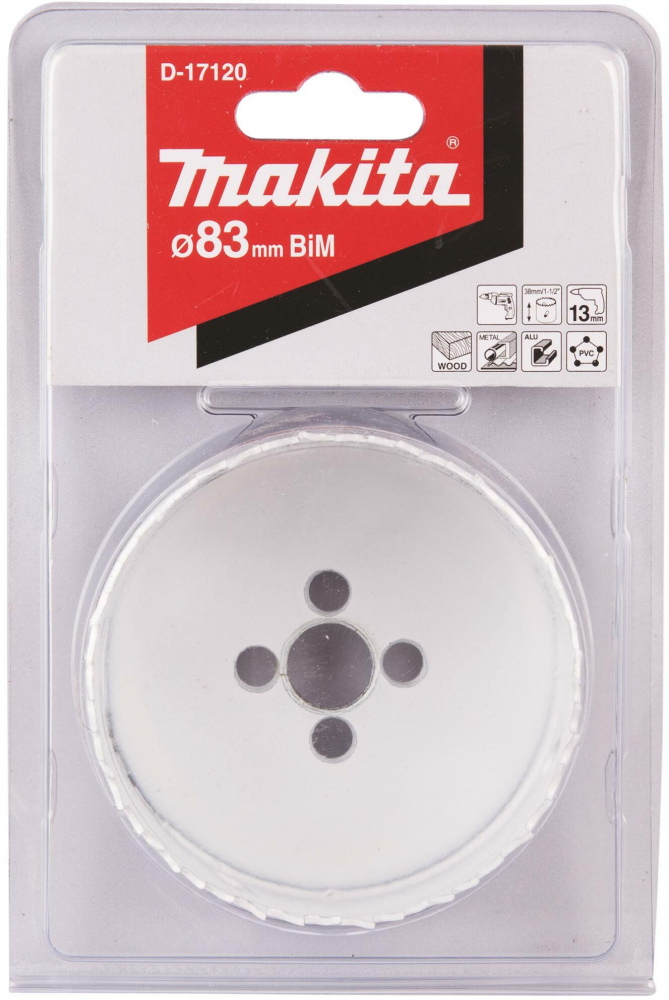 โฮลซอ MAKITA D 17120 BIM ขนาด 83 มม โฮลซอ MAKITA D 17120 BIM ขนาด 83 มม