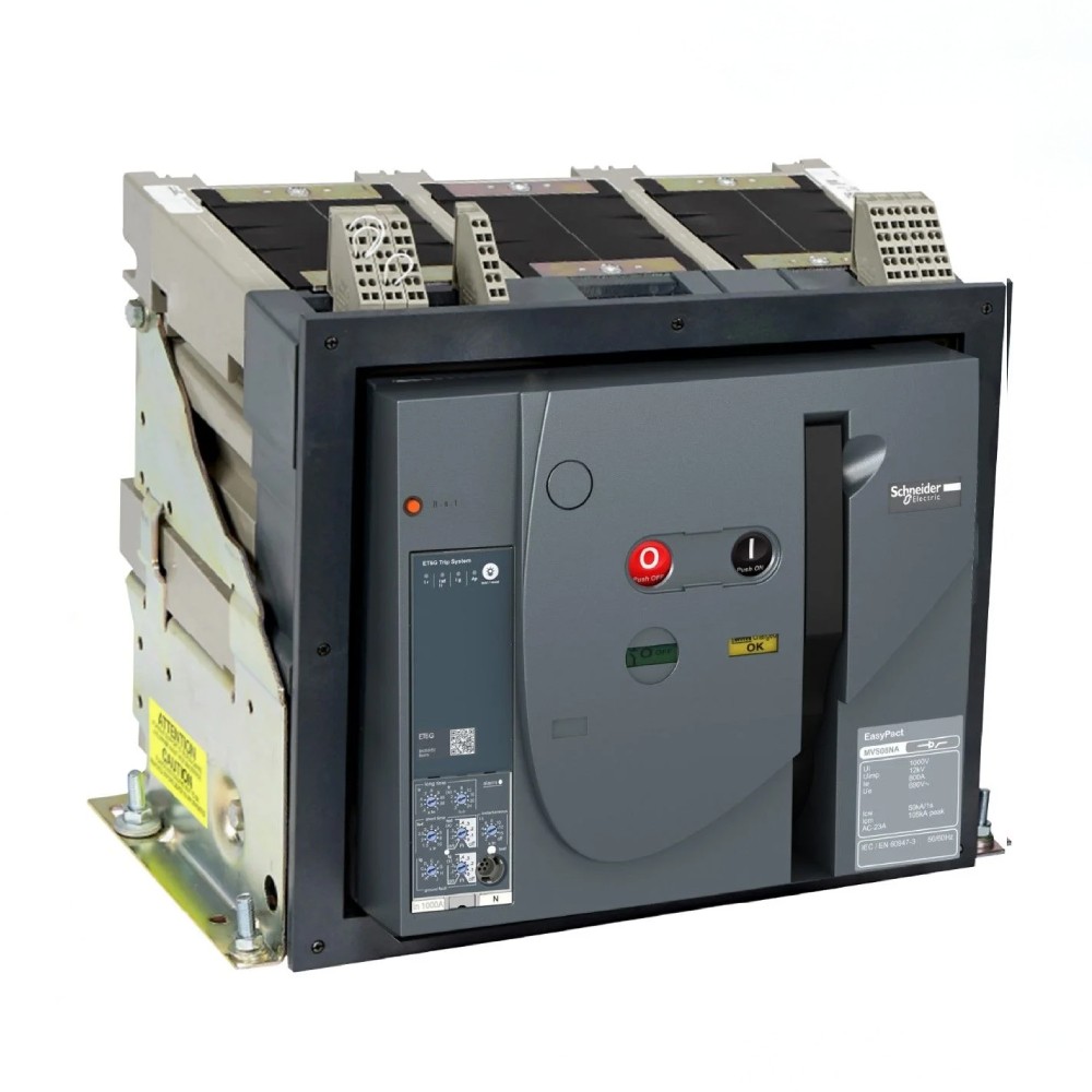 แอร์เบรกเกอร์ ACB  SCHNEIDER MVS20H3MF2L พร้อมทริปยูนิตรุ่น ET2I แบบ fixed พิกัดกระแส 2000 A  65kA 