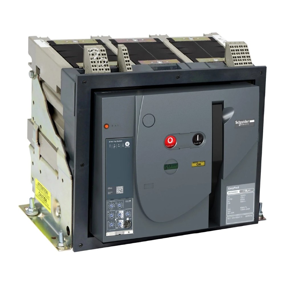 แอร์เบรกเกอร์ ACB  SCHNEIDER MVS32N3MF2L พร้อมทริปยูนิตรุ่น ET2I แบบ fixed พิกัดกระแส 3200 A  50kA 