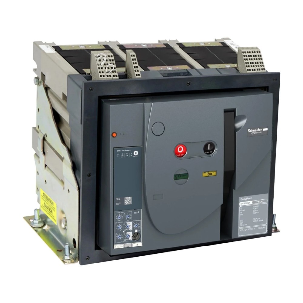 แอร์เบรกเกอร์ ACB SCHNEIDER MVS16N3MF2L พร้อมทริปยูนิตรุ่น ET2I แบบ fixed พิกัดกระแส 1600 A 50kA แอร์เบรกเกอร์ ACB SCHNEIDER MVS16N3MF2L พร้อมทริปยูนิตรุ่น ET2I แบบ fixed พิกัดกระแส 1600 A 50kA