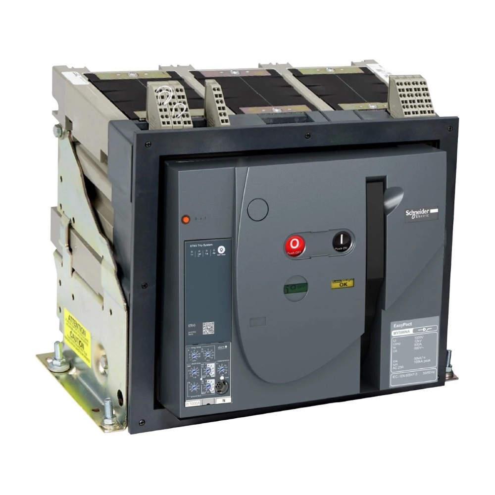 แอร์เบรกเกอร์ ACB SCHNEIDER MVS12N3MF2L พร้อมทริปยูนิตรุ่น ET2I แบบ fixed พิกัดกระแส 1250 A 50kA แอร์เบรกเกอร์ ACB SCHNEIDER MVS12N3MF2L พร้อมทริปยูนิตรุ่น ET2I แบบ fixed พิกัดกระแส 1250 A 50kA