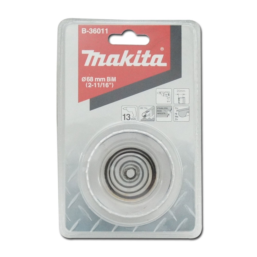โฮลซอ MAKITA B 36011  BIM เจาะเหล็กแผ่น ขนาด 68x20 มม 