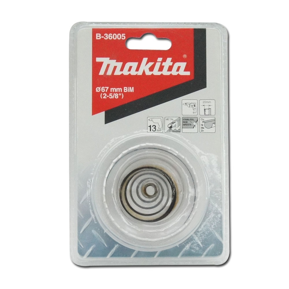 โฮลซอ MAKITA B 36005  BIM เจาะเหล็กแผ่น ขนาด 67x20 มม 