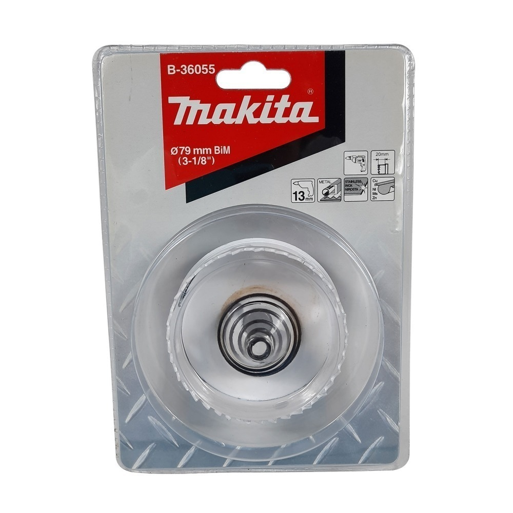 โฮลซอ MAKITA B 36055 BIM เจาะเหล็กแผ่น ขนาด 79x20 มม 