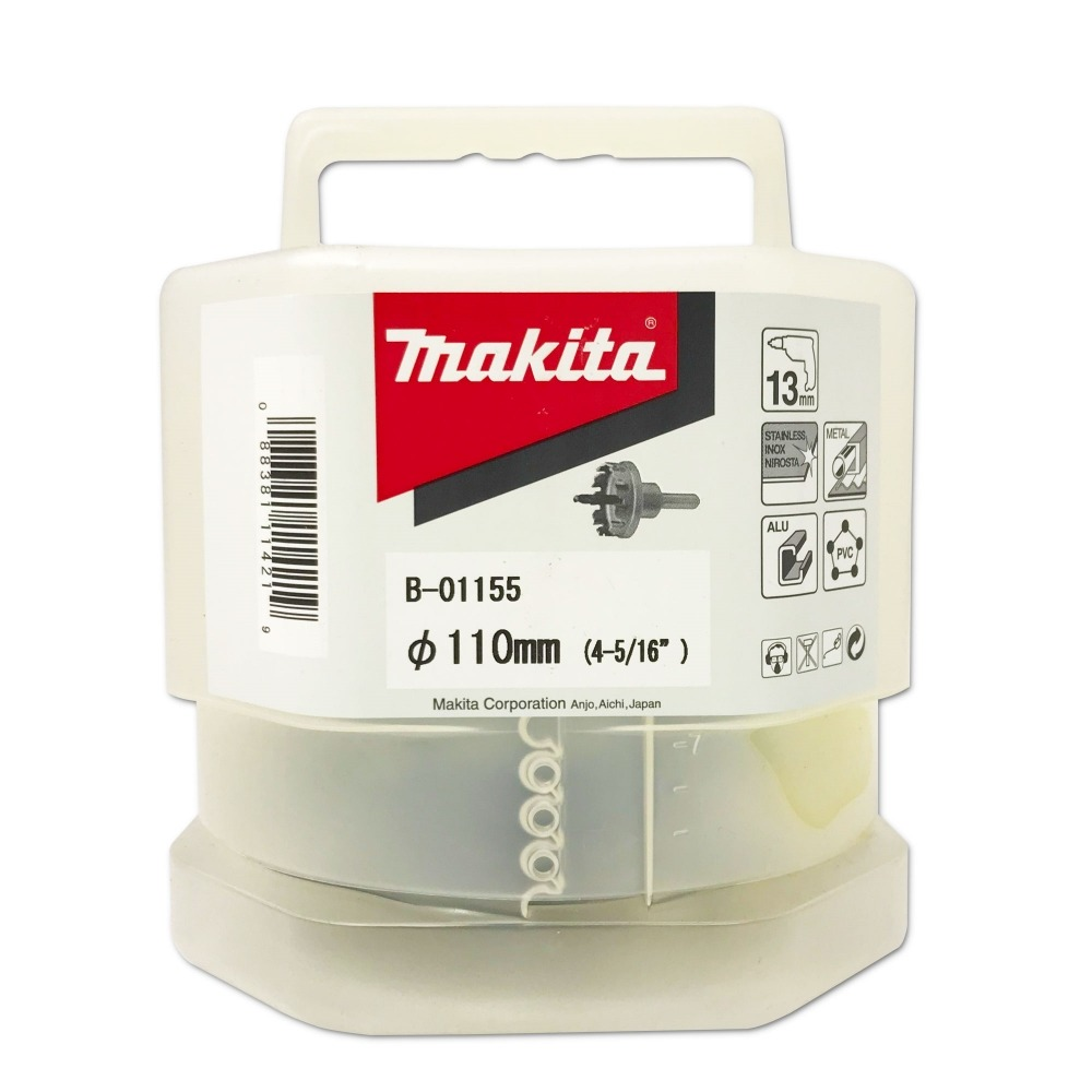 โฮลซอ MAKITA B 01155 BIM พร้อมดอกนำ ขนาด 110x13 มม โฮลซอ MAKITA B 01155 BIM พร้อมดอกนำ ขนาด 110x13 มม