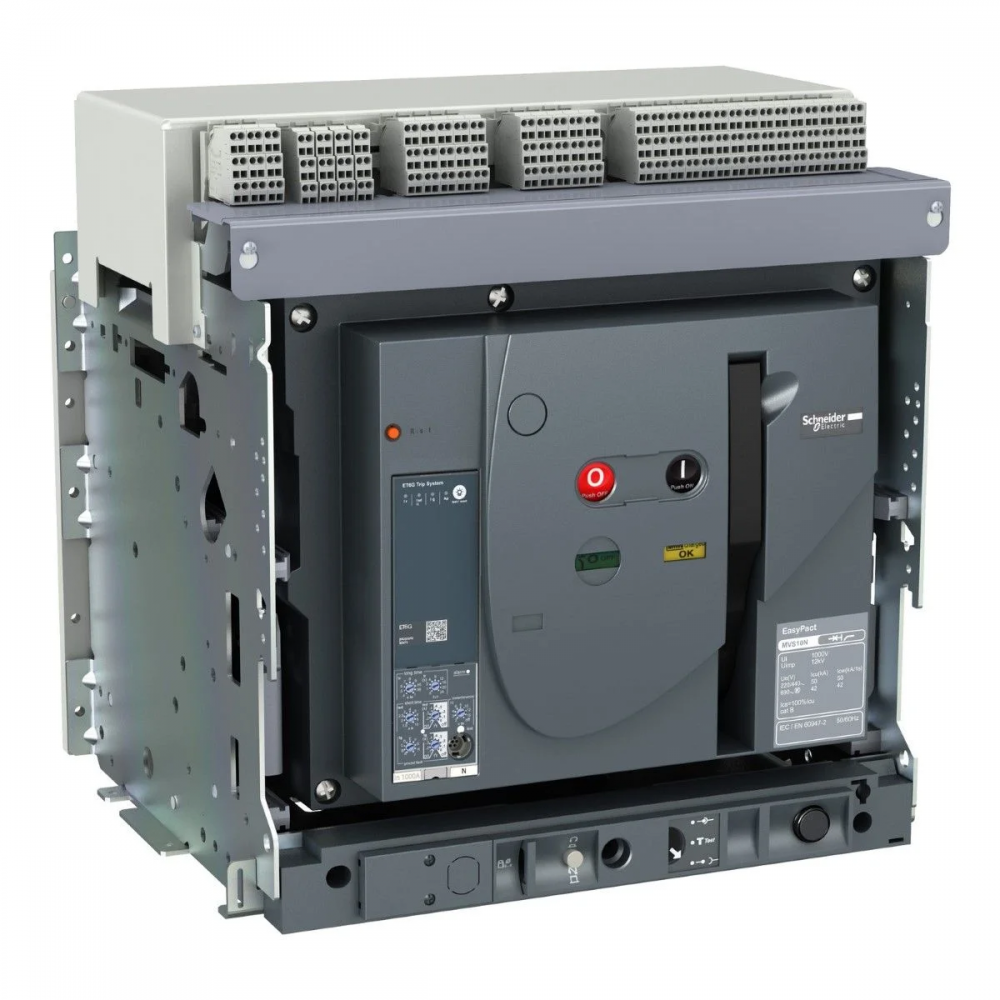 แอร์เบรกเกอร์ ACB SCHNEIDER MVS16H3MW2L พร้อมทริปยูนิตET2I แบบ Drawout พิกัดกระแส 1600 A  65kA 