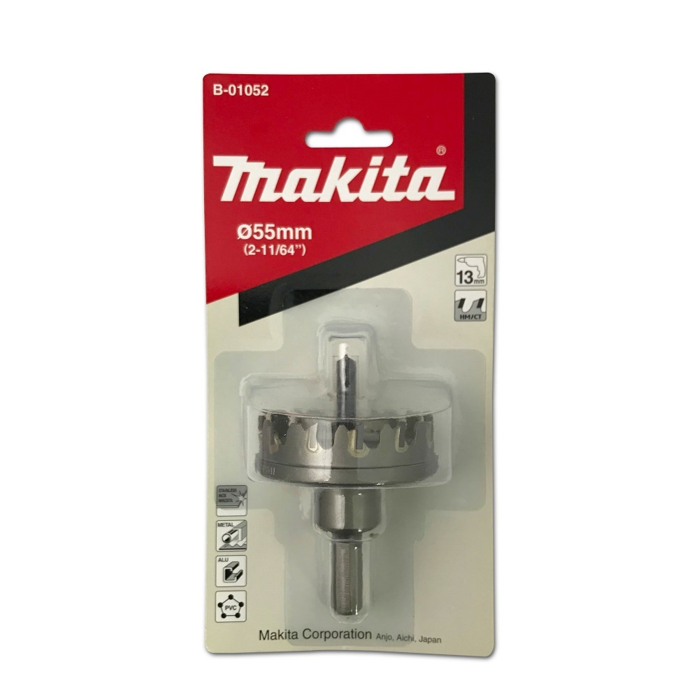 โฮลซอ MAKITA B 01052 TCT พร้อมดอกนำ ขนาด 55x10 มม โฮลซอ MAKITA B 01052 TCT พร้อมดอกนำ ขนาด 55x10 มม