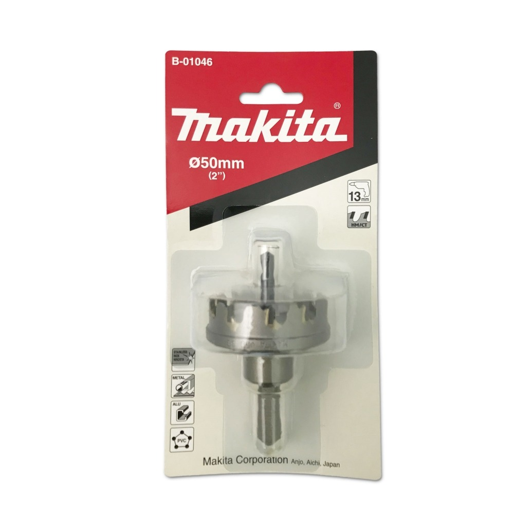 โฮลซอ MAKITA B 01046 TCT พร้อมดอกนำ ขนาด 50x10 มม 