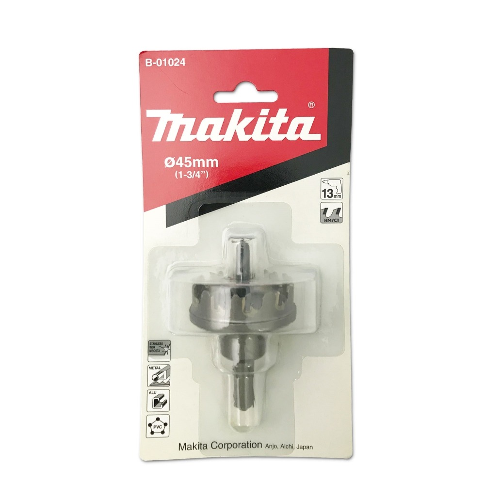 โฮลซอ MAKITA B 01024 TCT พร้อมดอกนำ ขนาด 45x10 มม โฮลซอ MAKITA B 01024 TCT พร้อมดอกนำ ขนาด 45x10 มม