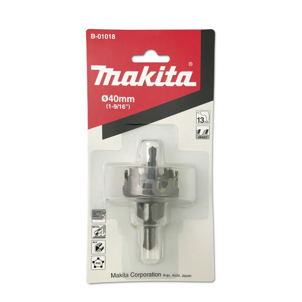 โฮลซอ MAKITA B 01018 TCT พร้อมดอกนำ ขนาด 40x10 มม 