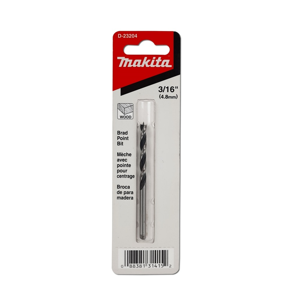 ดอกสว่าน MAKITA D 23204 สำหรับเจาะไม้ ก้านกลม ขนาด 3 16x3 1 2 นิ้ว