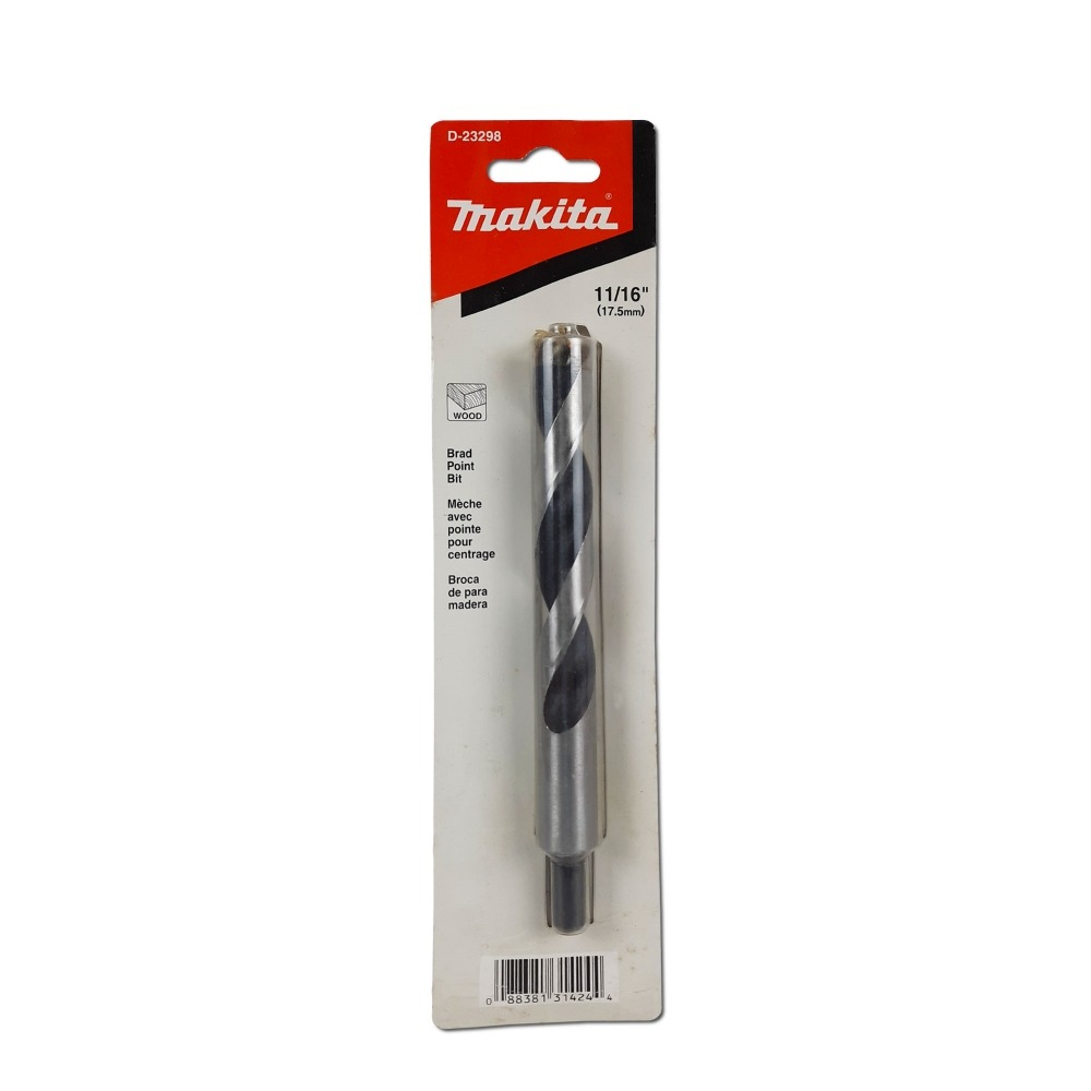 ดอกสว่าน MAKITA D 23298 สำหรับเจาะไม้ ก้านกลม ขนาด 11 16x8 นิ้ว