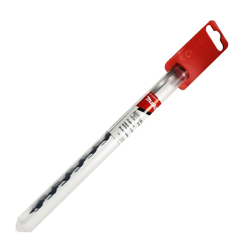 ดอกสว่าน MAKITA D 23313 สำหรับเจาะไม้  Auger MZ ก้านกลม  ขนาด 1 4x8x5 1 8 นิ้ว