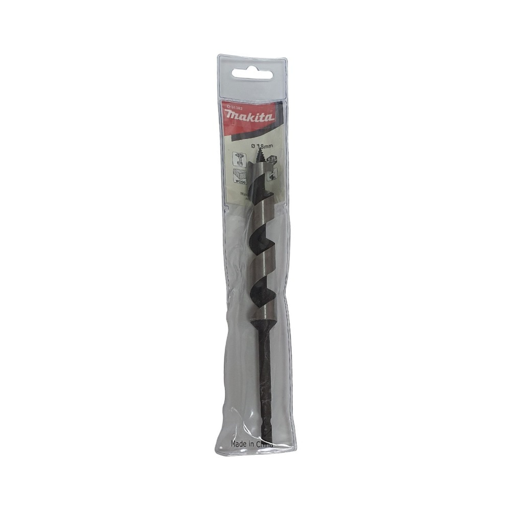 ดอกสว่าน MAKITA D 31382 สำหรับเจาะไม้ Auger NZ ขนาด 18x200 mm ดอกสว่าน MAKITA D 31382 สำหรับเจาะไม้ Auger NZ ขนาด 18x200 mm