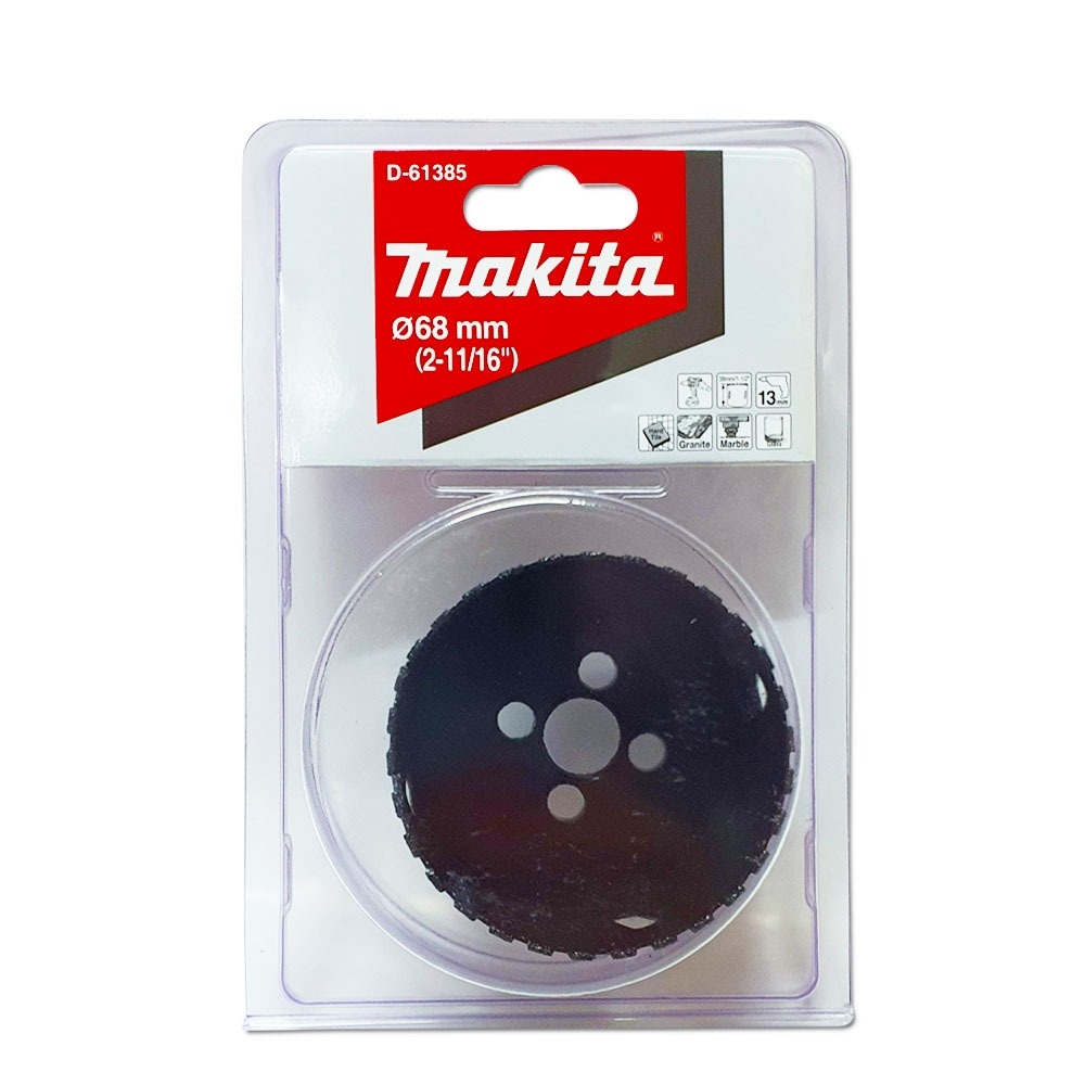 โฮลซอ MAKITA D 61385 เจาะกระเบื้องแบบใช้น้ำ ขนาด 68x38 มม โฮลซอ MAKITA D 61385 เจาะกระเบื้องแบบใช้น้ำ ขนาด 68x38 มม