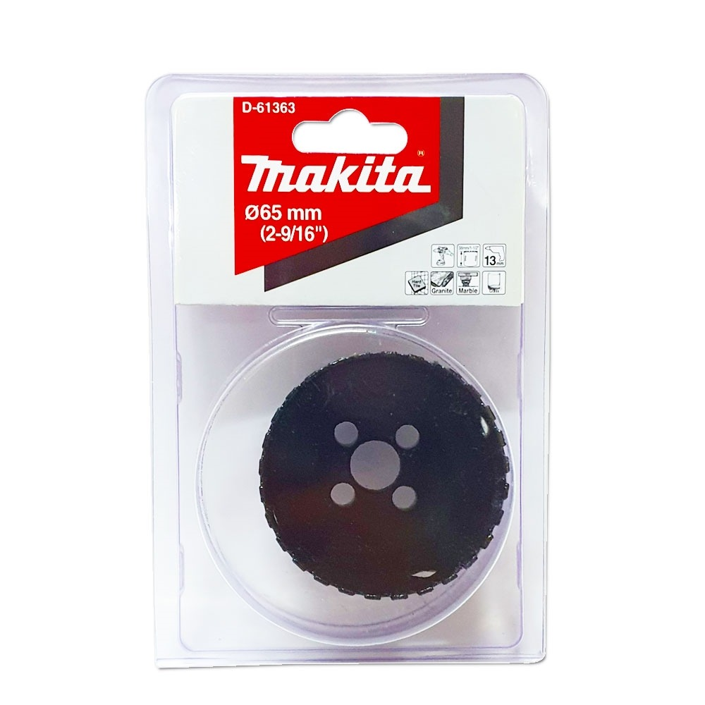 โฮลซอ MAKITA D 61363 เจาะกระเบื้องแบบใช้น้ำ ขนาด 65x38 มม  