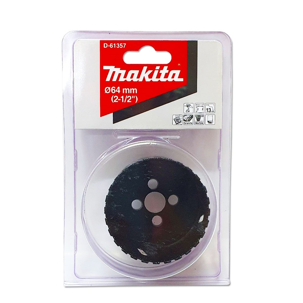 โฮลซอ MAKITA D 61357 เจาะกระเบื้องแบบใช้น้ำ ขนาด 64x38 มม โฮลซอ MAKITA D 61357 เจาะกระเบื้องแบบใช้น้ำ ขนาด 64x38 มม