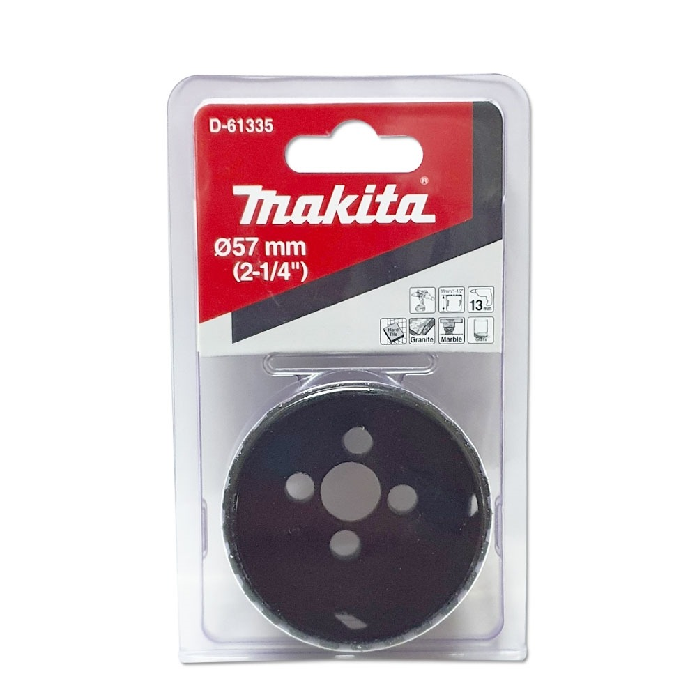 โฮลซอ MAKITA D 61335 เจาะกระเบื้องแบบใช้น้ำ ขนาด 57x38 มม  