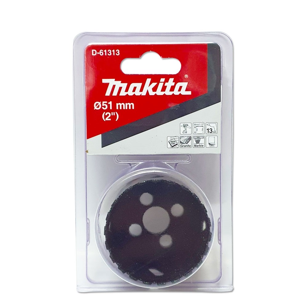 โฮลซอ MAKITA D 61313 เจาะกระเบื้องแบบใช้น้ำ ขนาด 51x38 มม โฮลซอ MAKITA D 61313 เจาะกระเบื้องแบบใช้น้ำ ขนาด 51x38 มม