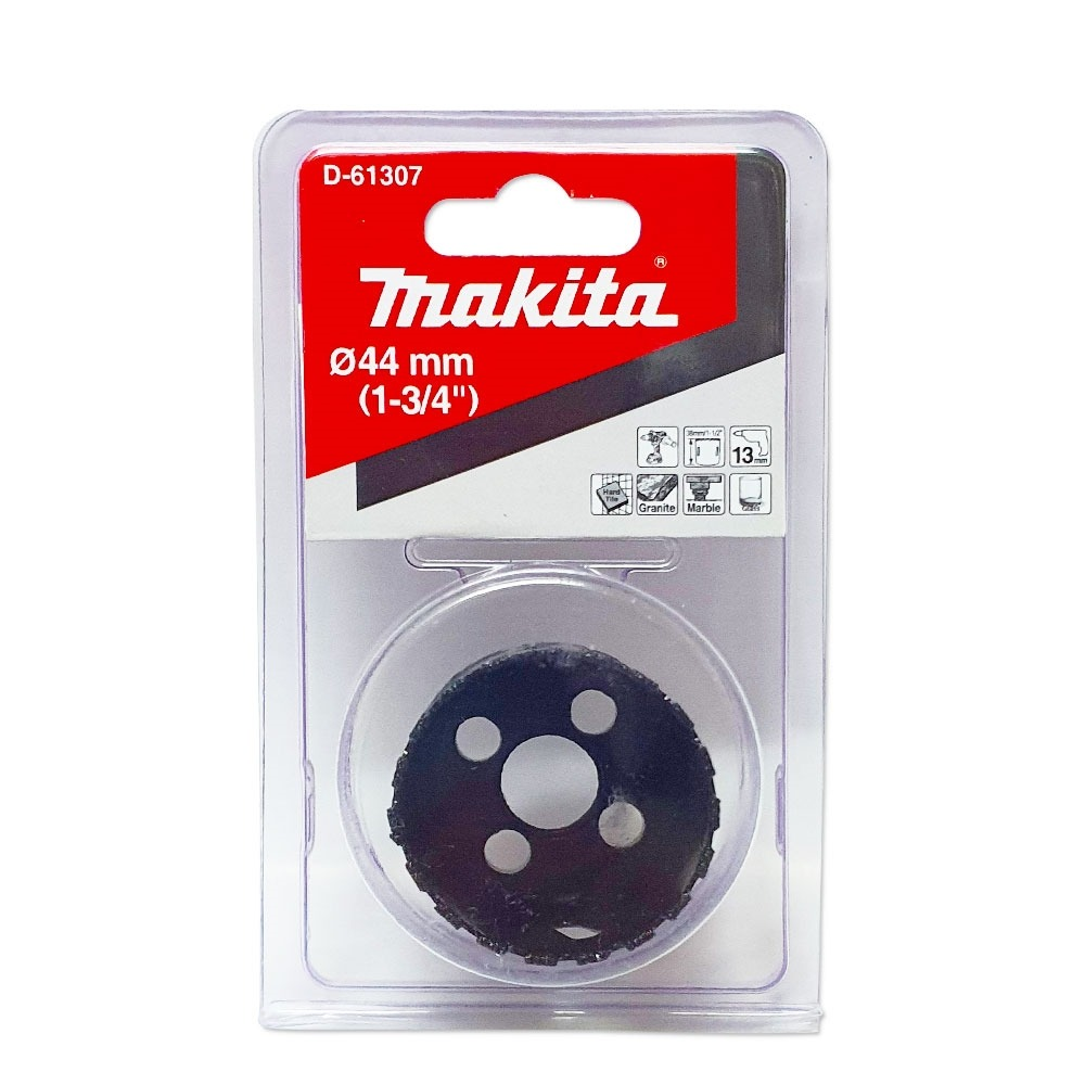 โฮลซอ MAKITA D 61307 เจาะกระเบื้องแบบใช้น้ำ ขนาด 44x38 มม โฮลซอ MAKITA D 61307 เจาะกระเบื้องแบบใช้น้ำ ขนาด 44x38 มม
