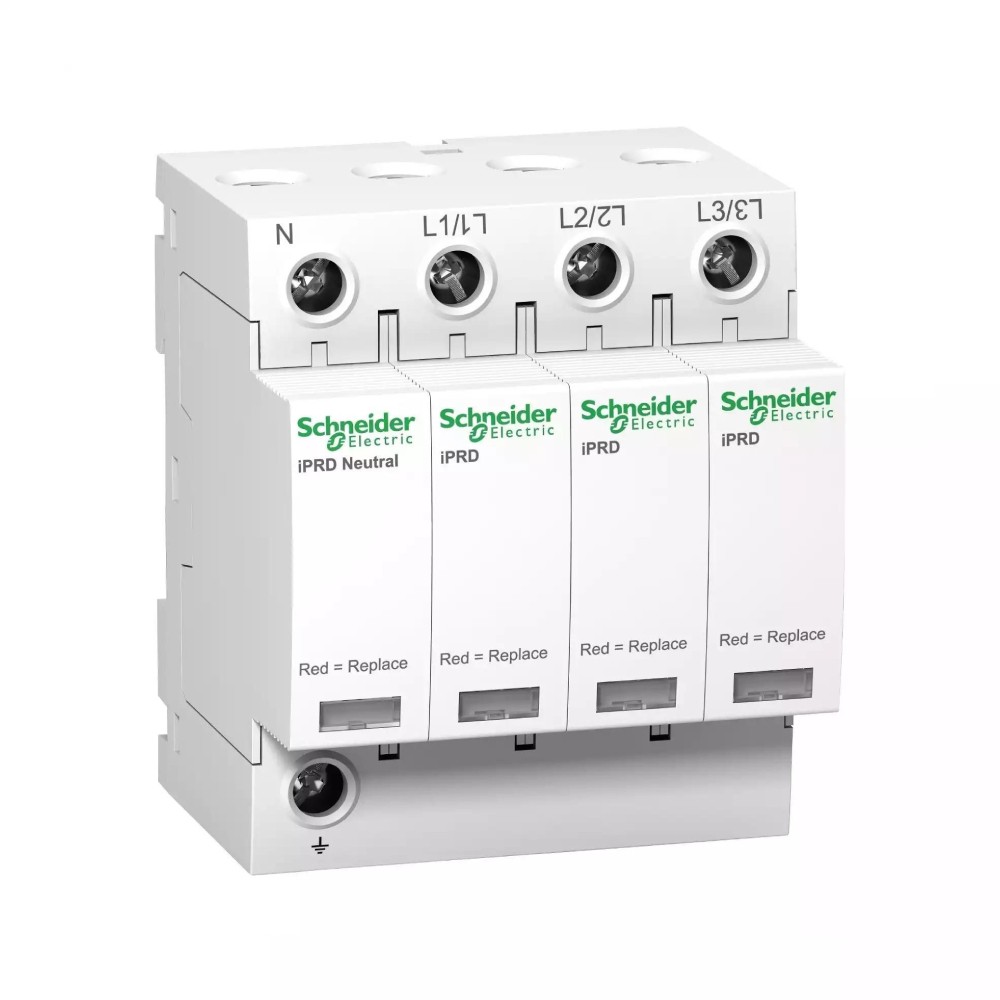 อุปกรณ์ป้องกันไฟกระชาก SCHNEIDER A9L65601  Acti9  แบบ MOV GDT ชนิด Type 2 ขนาด Imax 65kA แบบ 3P N