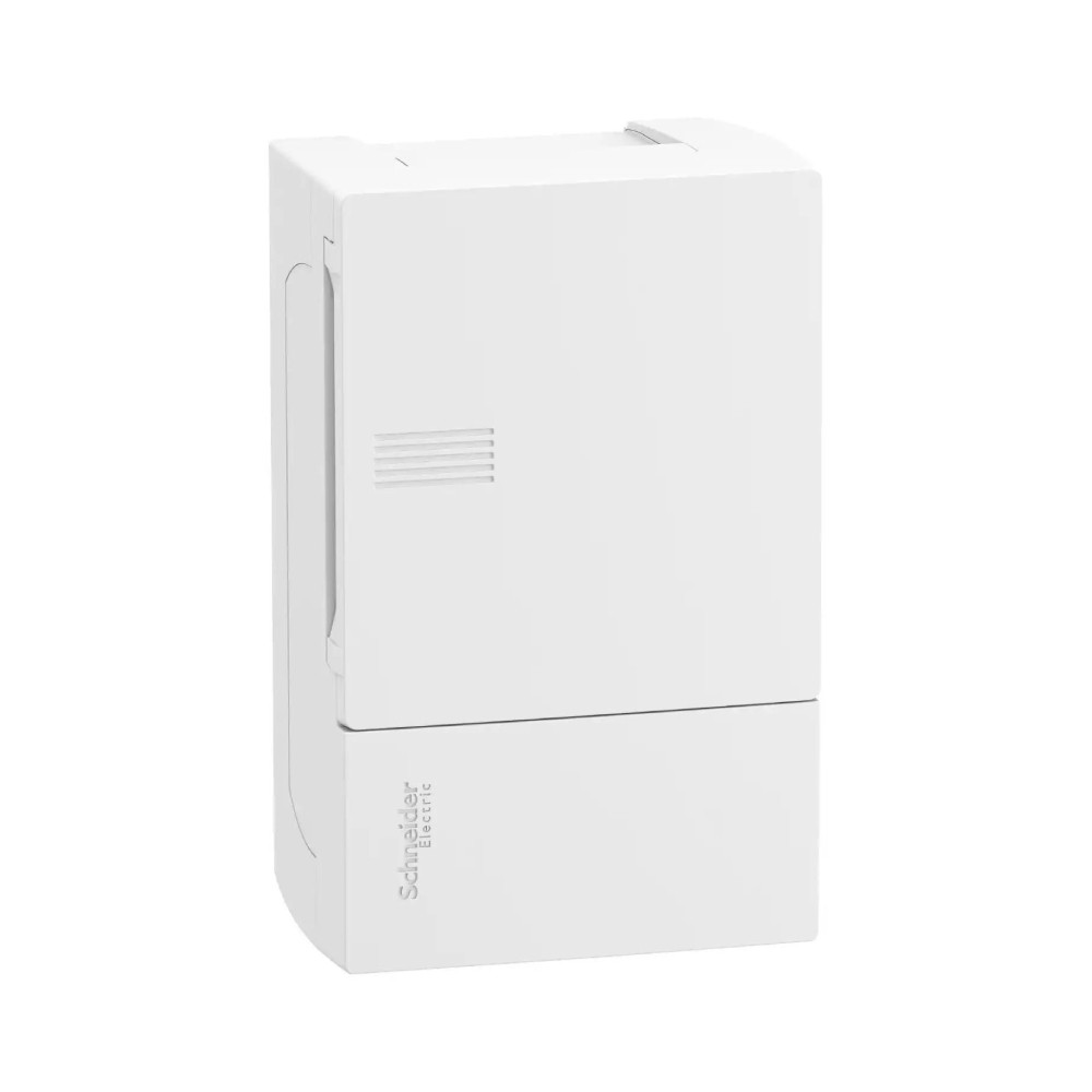ตู้ SCHNEIDER MIP12104 Resi9 MP ประตูสีขาว สำหรับเบรกเกอร์แบบติดลอย IP40 ขนาด 1 แถว 4 โมดูล