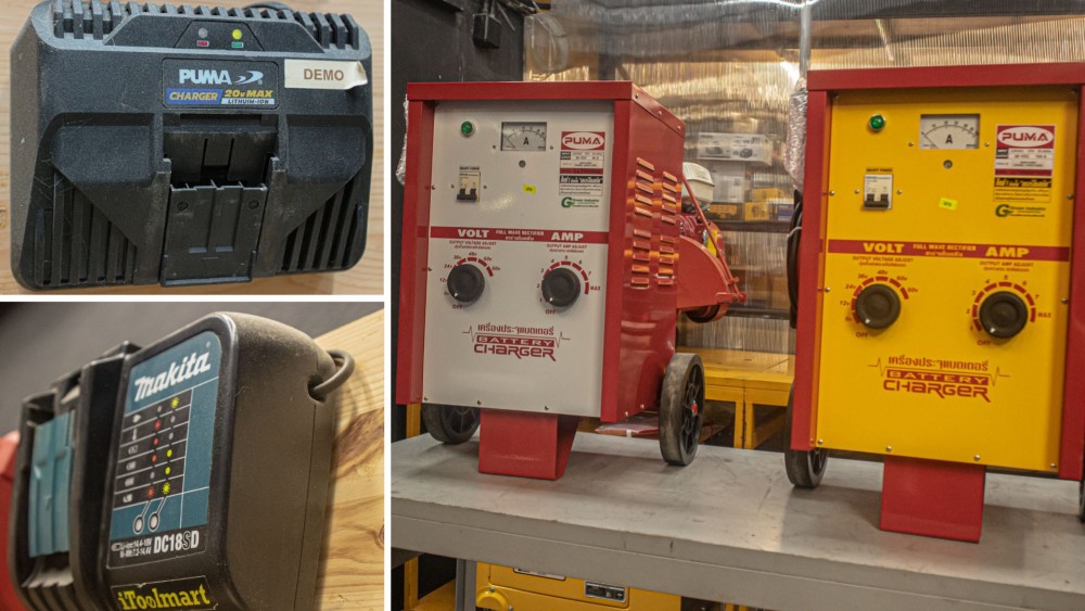 เครื่องชาร์จแบตเตอรี่ รถยนต์ กับเครื่องมือไฟฟ้าไร้สาย ทำไมใช้แทนกันไม่ได้