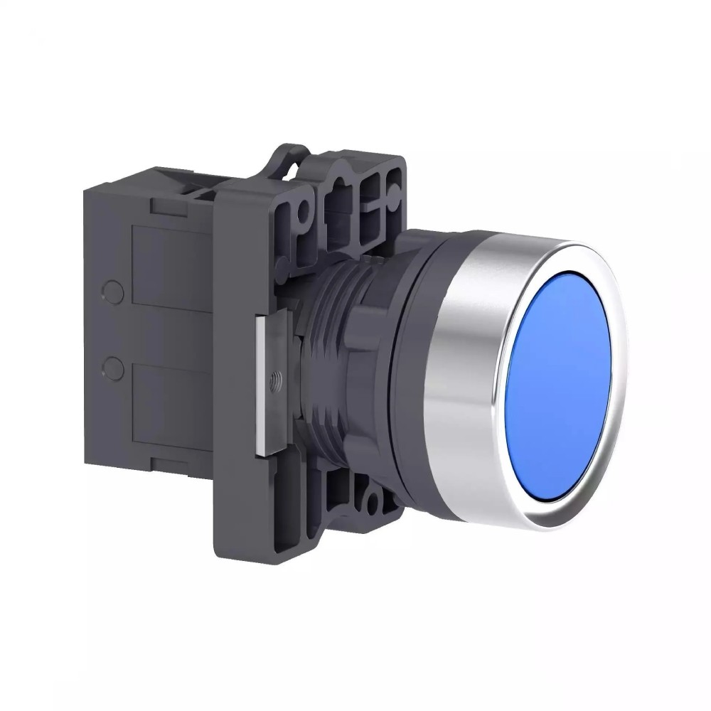 สวิตซ์ปุ่มกด SCHNEIDER XA2EA61 แบบหัวเรียบ กดเด้งกลับ ขนาด 22 มม 1NO สีน้ำเงิน สวิตซ์ปุ่มกด SCHNEIDER XA2EA61 แบบหัวเรียบ กดเด้งกลับ ขนาด 22 มม 1NO สีน้ำเงิน