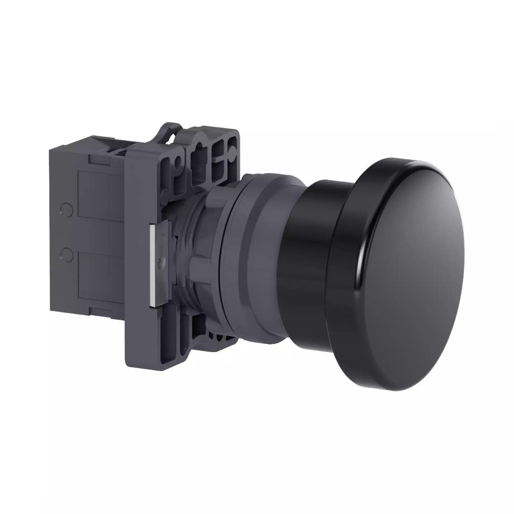 สวิตซ์ปุ่มกด SCHNEIDER XA2EC21 แบบดอกเห็ด กดเด้งกลับ ขนาด 40 มม  1NO สีดำ
