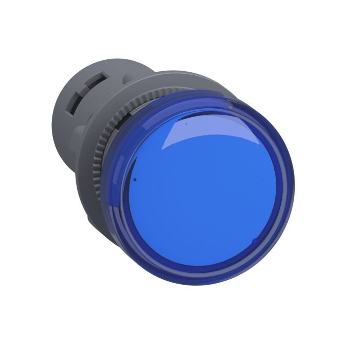 ไพล็อตแลมป์ SCHNEIDER XA2EVB6LC พลาสติก ไฟ LED ใช้ไฟ 24 V AC ขนาด 22 มมสีน้ำเงิน