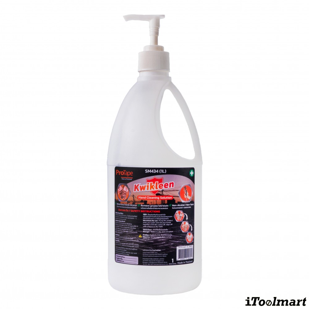น้ำยาทำความสะอาดมือช่าง PROTAPE SM434 Kwikleen Hand Cleaning Solution ขนาด 1 ลิตร