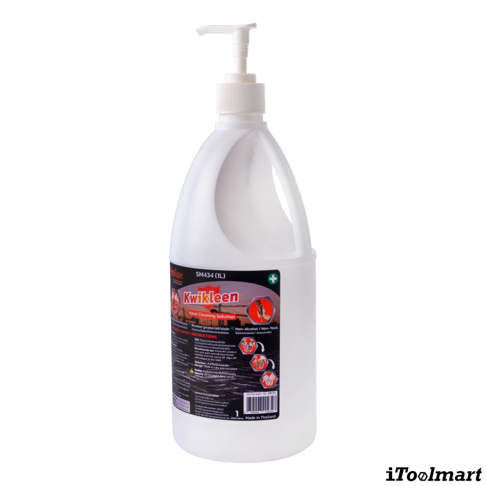 น้ำยาทำความสะอาดมือช่าง PROTAPE SM434 Kwikleen Hand Cleaning Solution ขนาด 1 ลิตร