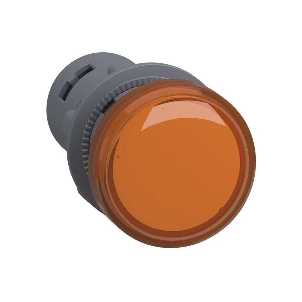 ไพล็อตแลมป์ SCHNEIDER XA2EVB5LC พลาสติก ไฟ LED แรงดัน 24V AC ขนาด 22 มม  สีส้ม