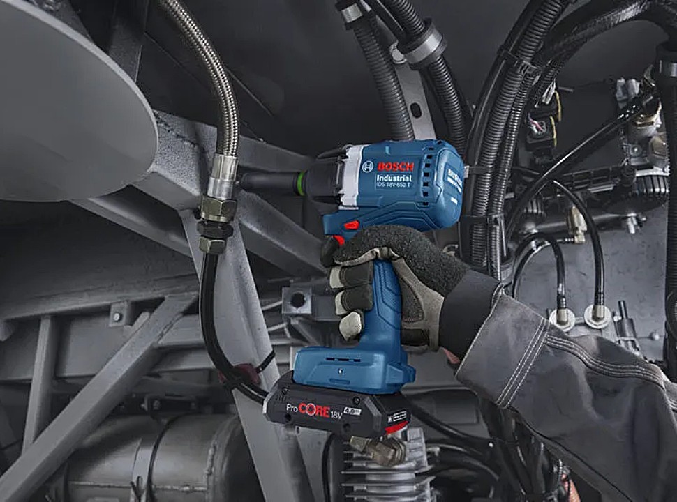ไขควงกระแทกไร้สาย BOSCH IDS 18V 650 T Industrial 18V ขนาด 1 2 นิ้ว  ตัวเปล่า 