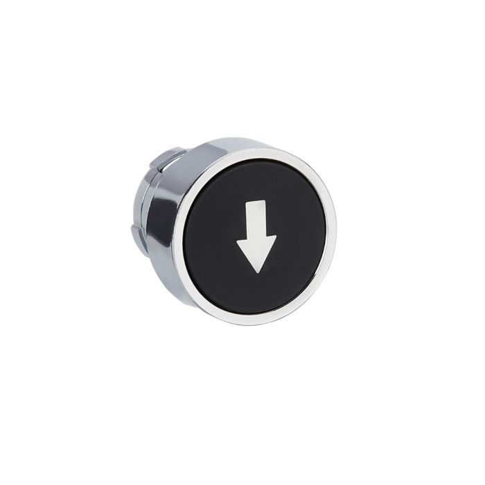 หัวสวิตซ์ปุ่มกด SCHNEIDER ZB2BA335C แบบหัวเรียบ มีสัญลักษณ์ ลูกศร สีดำ หัวสวิตซ์ปุ่มกด SCHNEIDER ZB2BA335C แบบหัวเรียบ มีสัญลักษณ์ ลูกศร สีดำ