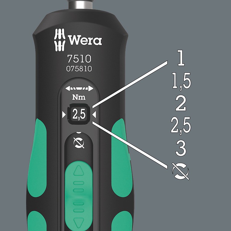 ไขควงวัดแรงบิด Wera 7510 Kraftform Safe Torque Speed 05075810001 ขนาด 1 3 Nm