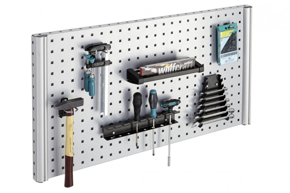 แผงเครื่องมือสำหรับแขวนผนัง Wolfcraft 6085000 Pegboard workshop system แผงเครื่องมือสำหรับแขวนผนัง Wolfcraft 6085000 Pegboard workshop system