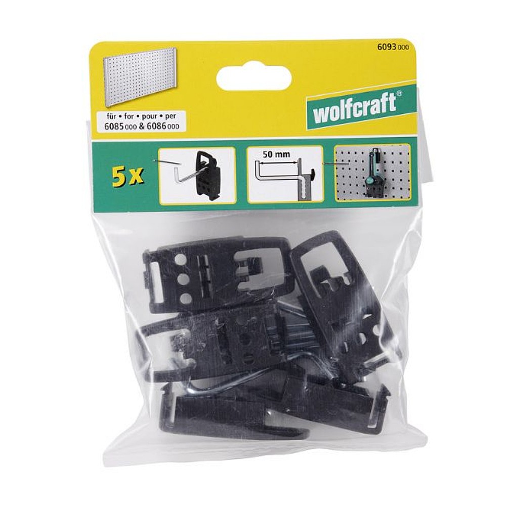 ตะขอเดี่ยว สำหรับแผงเครื่องมือเจาะรู Wolfcraft 6093000 WSS Pegboard Single Hook ขนาด 50 มม 5 ชิ้น ตะขอเดี่ยว สำหรับแผงเครื่องมือเจาะรู Wolfcraft 6093000 WSS Pegboard Single Hook ขนาด 50 มม 5 ชิ้น
