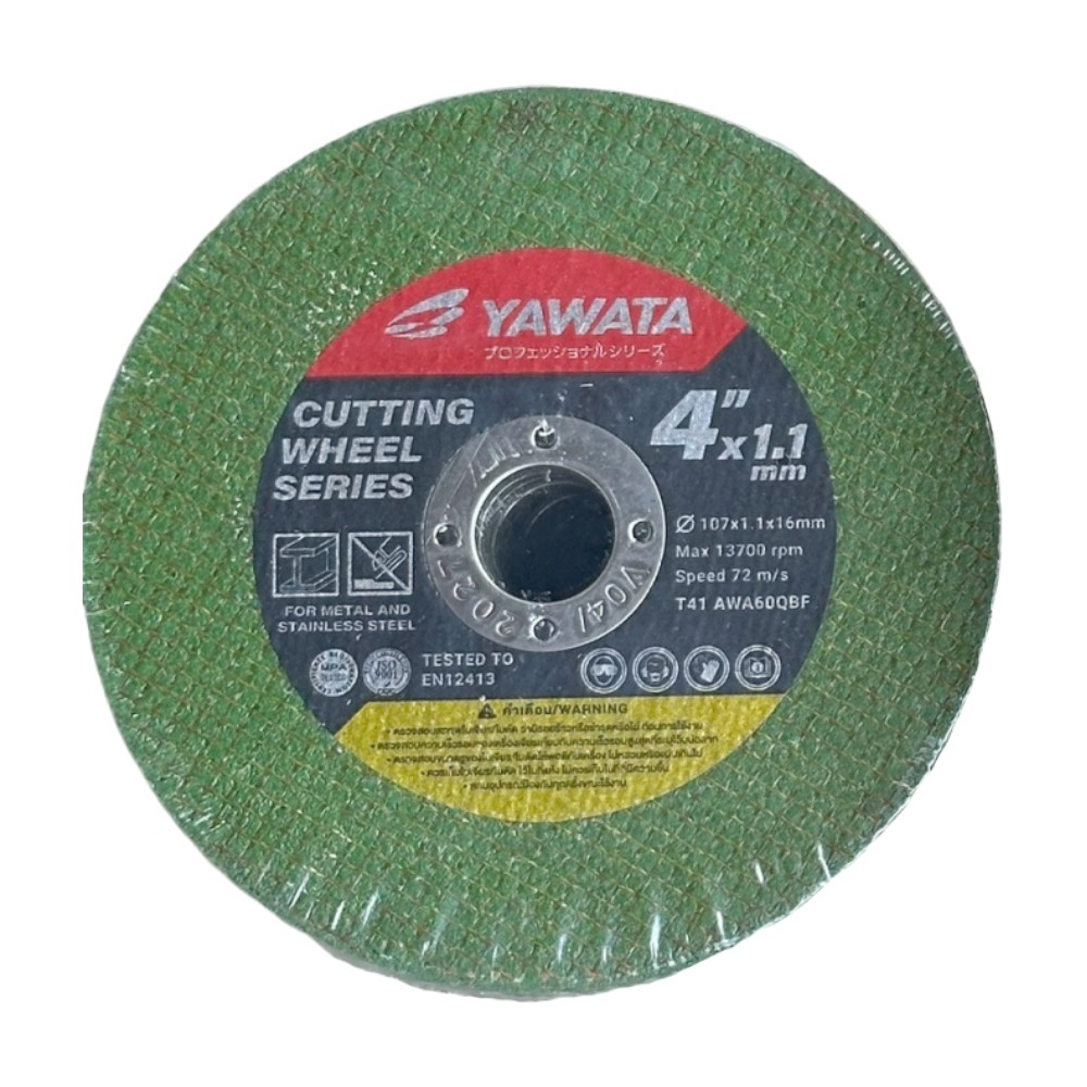 ใบตัดเหล็ก YAWATA YAWCUT411G Cutting Wheel T41 ขนาด 4 นิ้ว