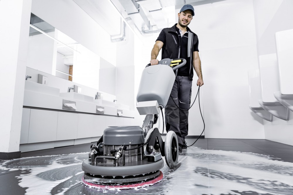 เครื่องขัดพื้น Karcher BDS 43  Orbital C Spray Single disc machine 1 291 253 0 พร้อมระบบพ่นน้ำยา