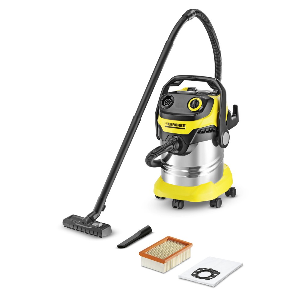 เครื่องดูดฝุ่นแบบเปียกและแบบแห้ง Karcher WD 5 Premium 1 348 230 0 มอเตอร์ 1100 วัตต์ ถังความจุ 25 ลิตร เครื่องดูดฝุ่นแบบเปียกและแบบแห้ง Karcher WD 5 Premium 1 348 230 0 มอเตอร์ 1100 วัตต์ ถังความจุ 25 ลิตร