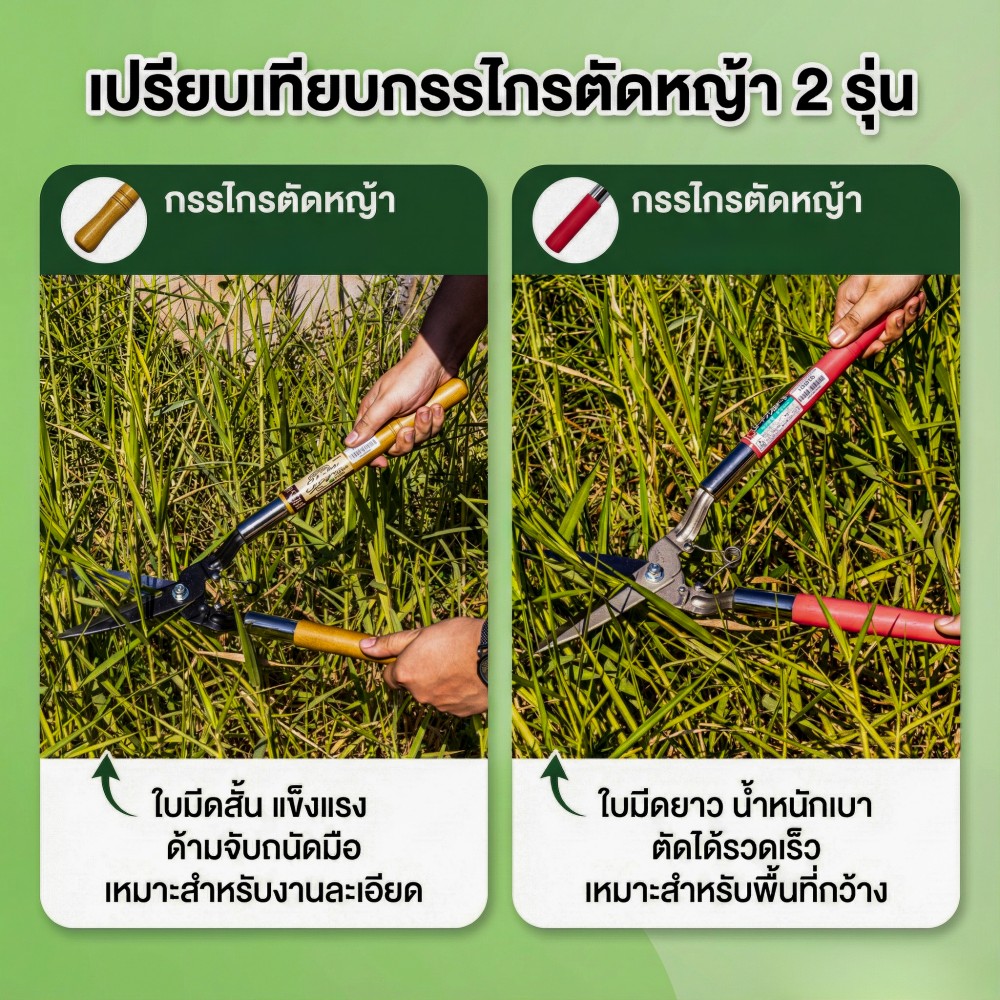 หยุด อาการ นิ้วล็อกปวดข้อมือ ด้วยการเลือก กรรไกรตัดหญ้า ที่ถูกต้อง หยุด อาการ นิ้วล็อกปวดข้อมือ ด้วยการเลือก กรรไกรตัดหญ้า ที่ถูกต้อง