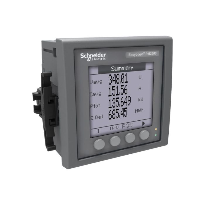 ดิจิทัลมิเตอร์ SCHNEIDER PM2210 สำหรับวัดค่ากำลังไฟฟ้าและพลังงานไฟฟ้า หน้าจอLCD Pulse คลาส 1