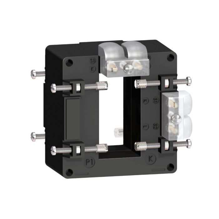 หม้อแปลงกระแสไฟฟ้า SCHNEIDER METSECT5DA100 พิกัดกระแส lp5A 1000 แบบเอาต์พุตคู่ สำหรับบาร์ 32x65 มม