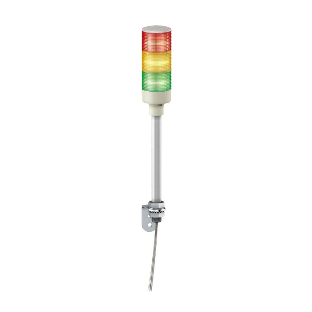 ทาวเวอร์ไลท์ SCHNEIDER XVGB3S Harmony XVG มีไซเรน ขาอลูมิเนียม ขนาด 60 mm  IP23 24V แดง ส้ม เขียว