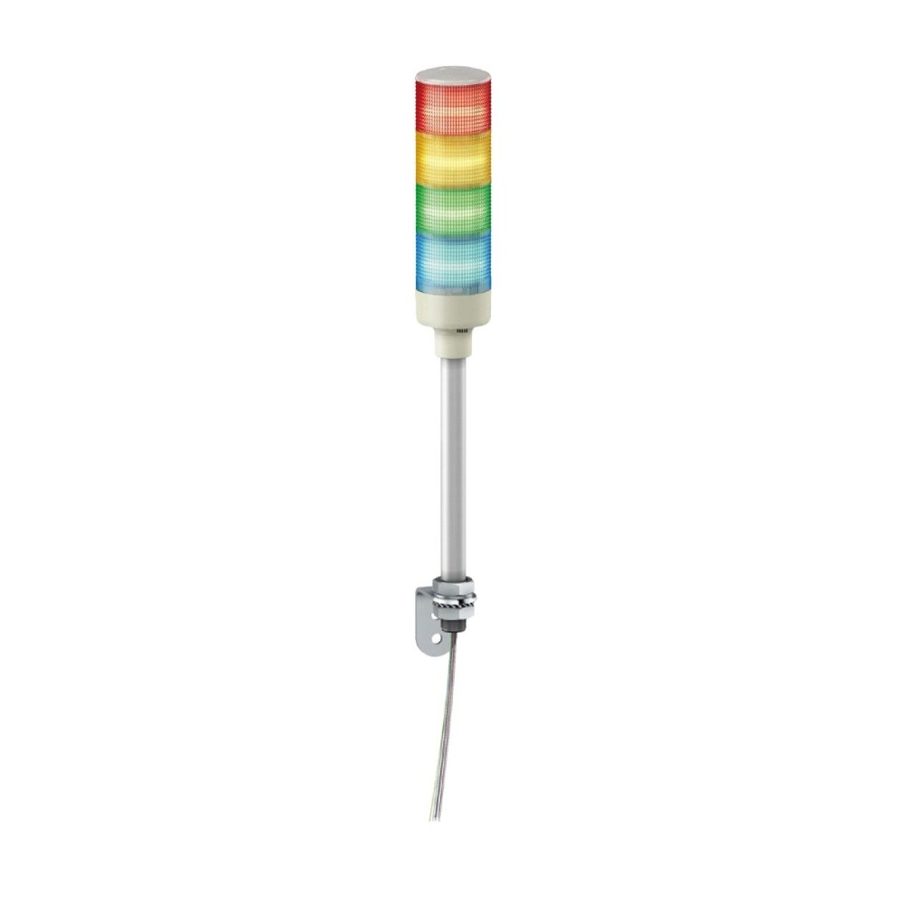 ทาวเวอร์ไลท์ SCHNEIDER XVGB4S Harmony XVG มีไซเรน ขาอลูมิเนียม ขนาด 60 mm  IP23 24V แดง ส้ม เขียว น้ำเงิน
