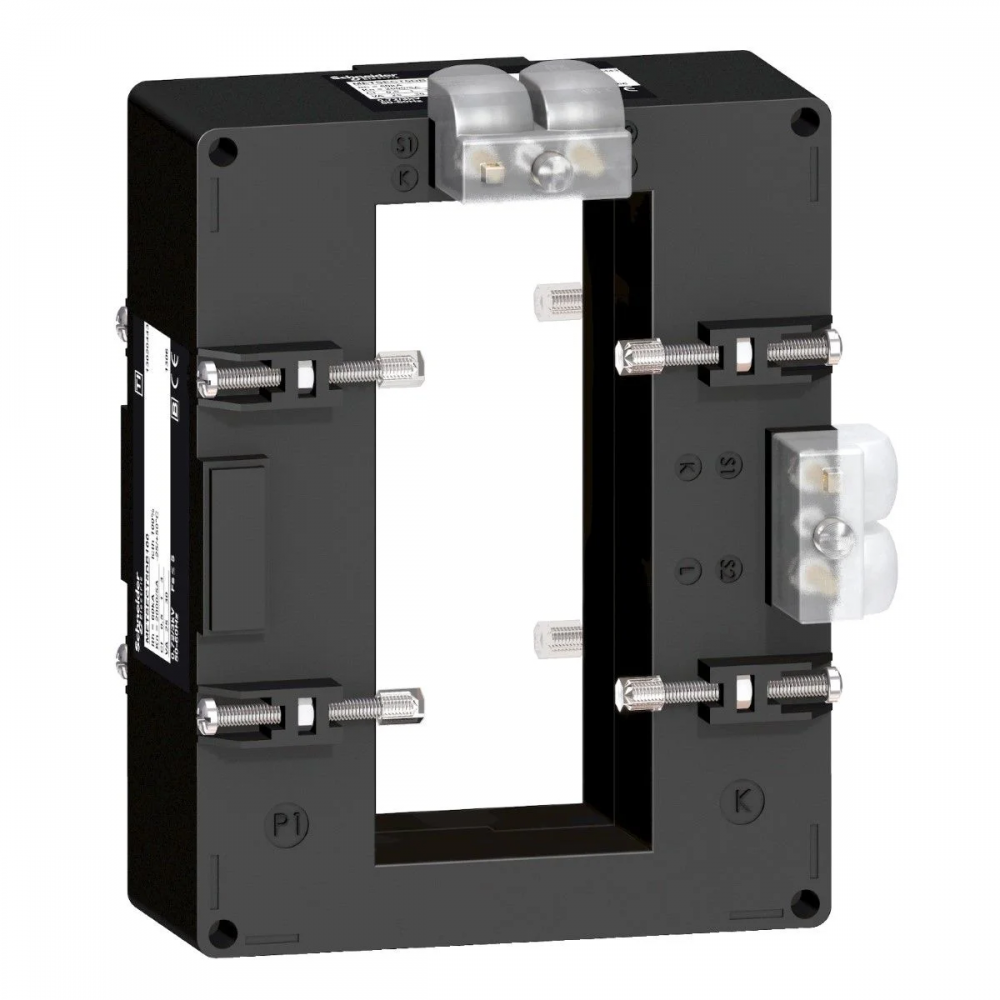 หม้อแปลงกระแสไฟฟ้า SCHNEIDER METSECT5DC400 พิกัดกระแส 4000A lp 5A แบบเอาต์พุตคู่ สำหรับบาร์ 52x127 มม 